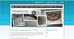 Desktop Screenshot of cuttingedgewaterjet.com
